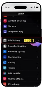 ios bước 1